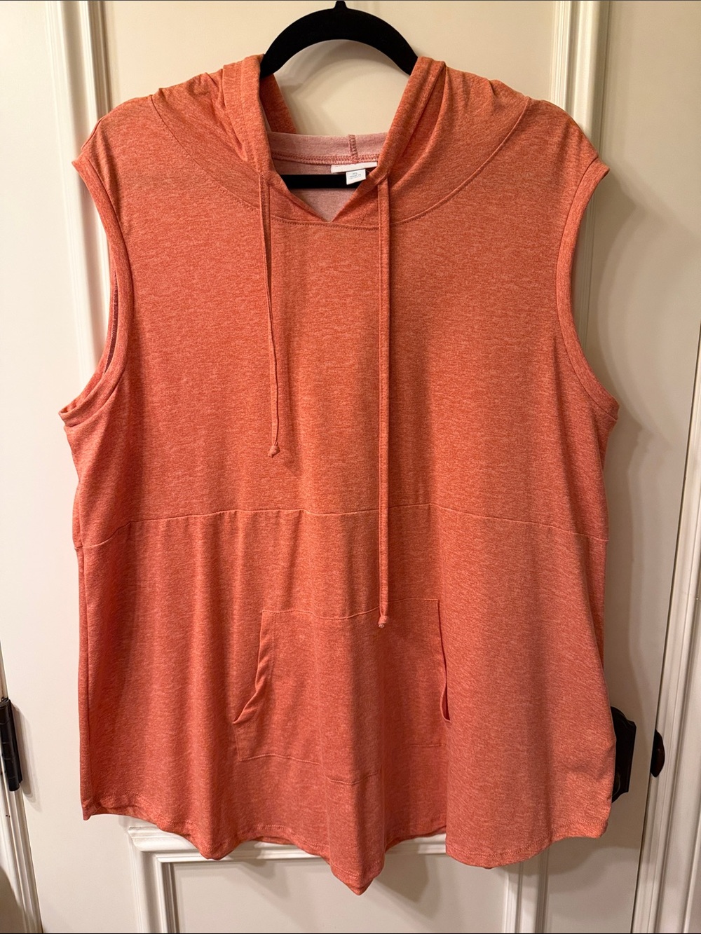 LuLaRoe Brittany Sleeveless Hoodie Tank Top - Salmon
